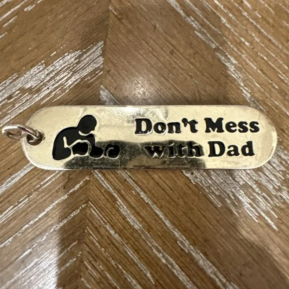 Don't Mess‎ With Dad Vintage Key Chain. Gift For Dad. Father's Day Gift. Boxing - Picture 4 of 7